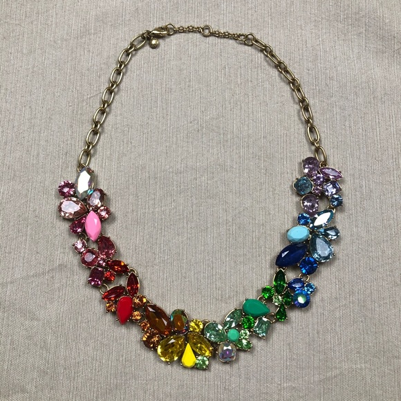 J Crew Ombr Rainbow Necklace 